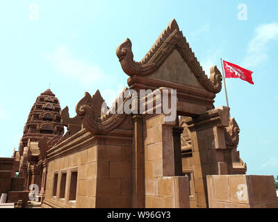 Prasat Phra Wihan Preah Vihear, antico Siam Park, Muang Boran, Thailandia, Asia Foto Stock