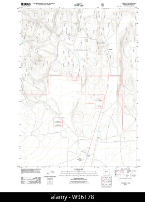 USGS TOPO Map Oregon Chemult 20110715 TM il restauro Foto Stock