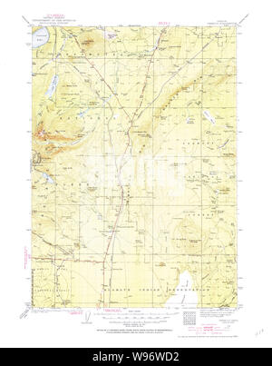 USGS TOPO Map Oregon Chemult 283149 1935 125000 Il restauro Foto Stock