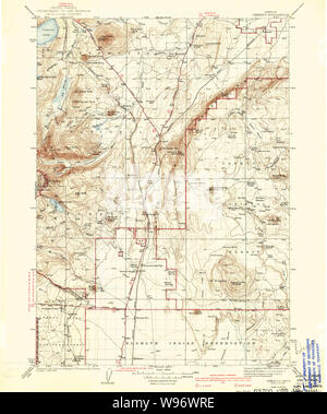 USGS TOPO Map Oregon Chemult 283152 1941 125000 Il restauro Foto Stock