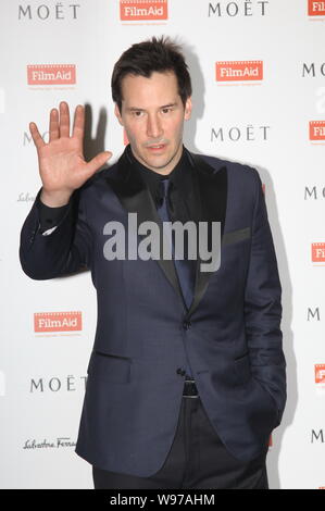 Attore canadese Keanu Reeves è raffigurato durante il potere della pellicola di Gala in Hong Kong, Cina, 18 marzo 2012. Foto Stock