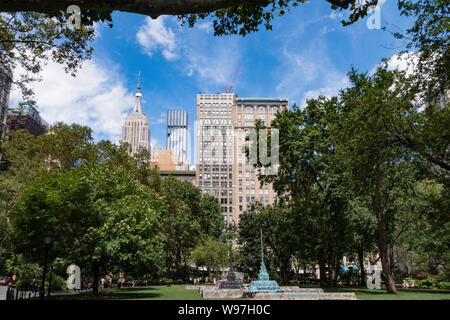 Madison Square Park è a Fifht Avenue e 23ND STREET, New York, Stati Uniti d'America Foto Stock