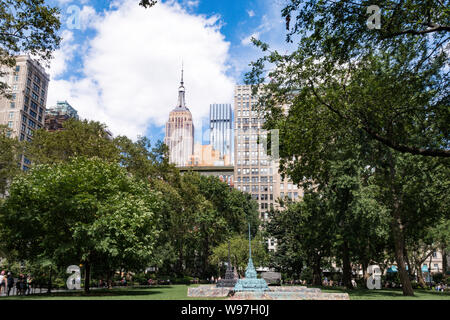 Madison Square Park è a Fifht Avenue e 23ND STREET, New York, Stati Uniti d'America Foto Stock