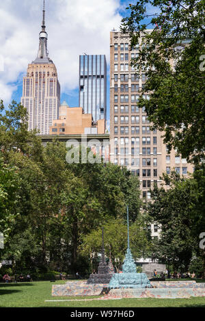 Madison Square Park è a Fifht Avenue e 23ND STREET, New York, Stati Uniti d'America Foto Stock