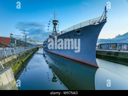 Notte tempo bello Belfast Foto Stock