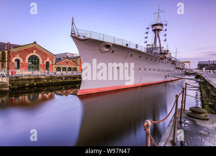 Notte tempo bello Belfast Foto Stock