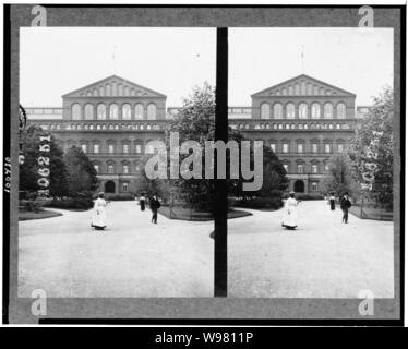 Dettaglio della parte esterna del vecchio Ufficio pensioni edificio, Washington, D.C. Foto Stock