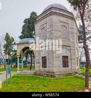 Istanbul tomba del Barbarossa Hayreddin Pasha in Besiktas Foto Stock