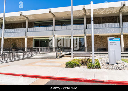 Agosto 12, 2019 Santa Clara / CA / STATI UNITI D'AMERICA - Agilent Technologies sede nella Silicon Valley; Agilent Technologies, Inc. è un pubblico americano e ricerca Foto Stock