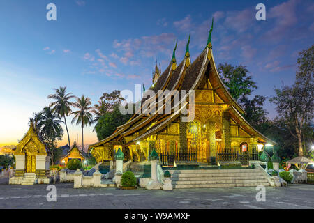 Wat Xieng Thong a Luang Prabang, Laos, stato del patrimonio di Wat Xieng Thong Luang Prabang, Laos. Foto Stock