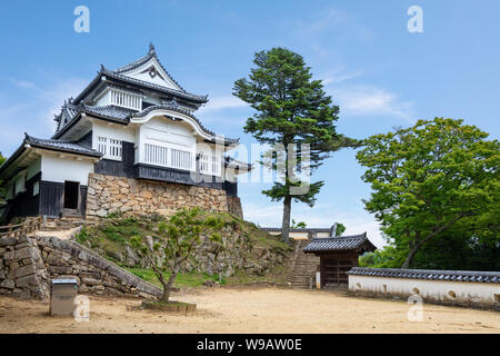 Bitchu il Castello di Matsuyama e in Takahashi, Okayama, Giappone Foto Stock