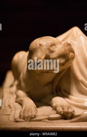 La tomba di Ilaria del Caretto nel Duomo di Lucca, Cattedrale di San Martino Foto Stock