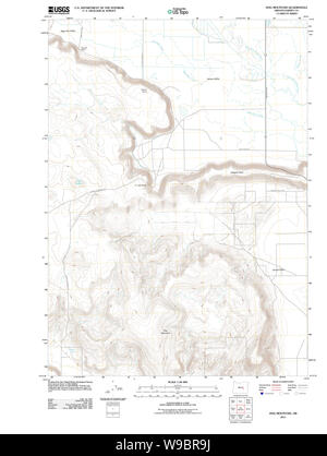 USGS TOPO Map Oregon cane 20110829 Montagna TM il restauro Foto Stock