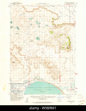 USGS TOPO Map Oregon Dog Mountain 282425 1959 62500 Restauro Foto Stock