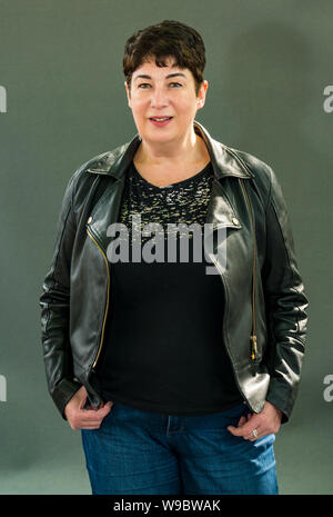 Edimburgo, Scozia, Regno Unito, 13 agosto 2019. Festival Internazionale del Libro di Edimburgo. Nella foto: Joanne Harris, MBE, autore inglese al Festival del Libro Foto Stock