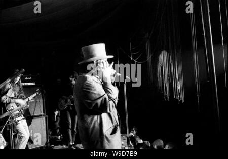 Captain Beefheart e Magic Band presso il Festival di Amougies, ottobre 24-28, 1969 Foto Stock