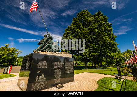 Nazionale di Iwo Jima Memorial   Newington, Connecticut, Stati Uniti d'America Foto Stock