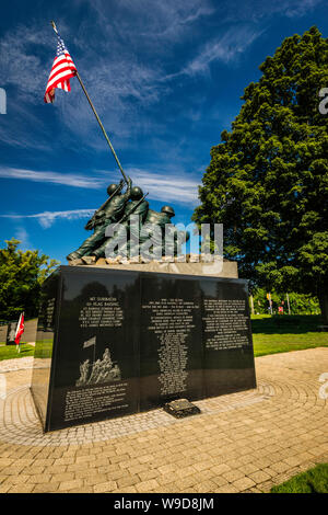 Nazionale di Iwo Jima Memorial   Newington, Connecticut, Stati Uniti d'America Foto Stock