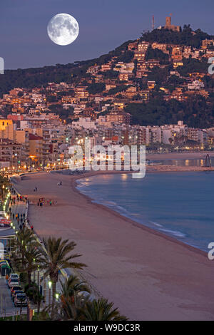 SABADELL SPIAGGIA CITTÀ VECCHIA Blanes Costa Brava Girona Catalogna SPAGNA Foto Stock