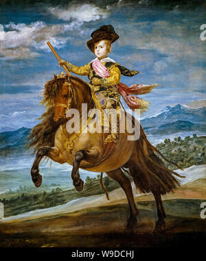 Diego Velázquez, Ritratto equestre del principe Balthasar Charles, circa 1635 Foto Stock