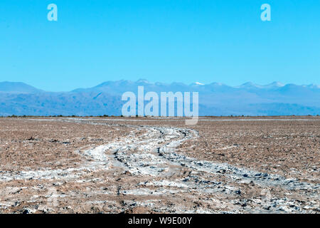 Strada del deserto di Atacama, Cile : lo sfondo con copia spazio per il testo Foto Stock