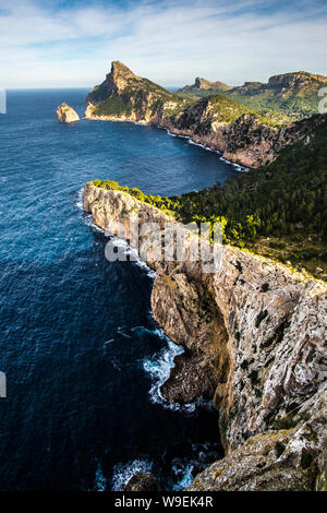 Cap de Formentor penisola a Mallorca, Spagna Foto Stock