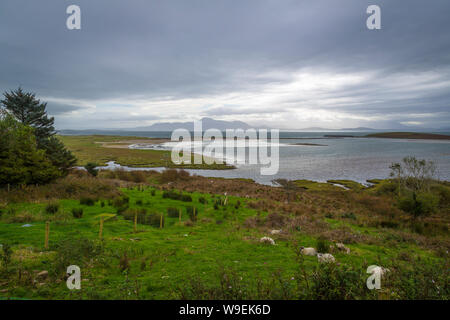 Litorale Mulranny, Co Mayo, Irlanda Foto Stock