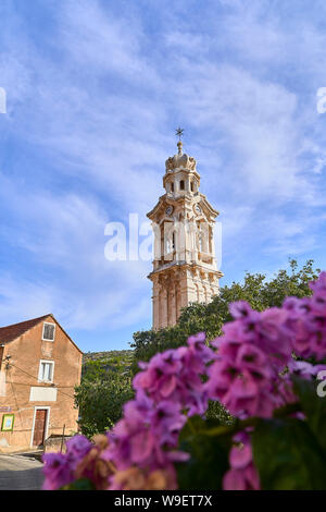 Edifici in Lozisca . Isola di Brac. Croazia Foto Stock