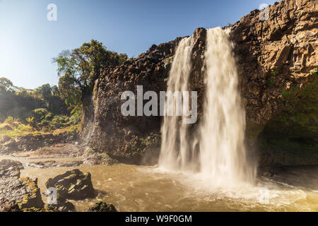 Blue Nile Falls Tis Issat in Etiopia, Africa Foto Stock