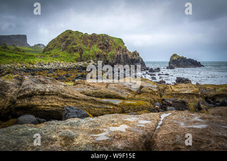 Luogo spettacolare a Murlough Bay presso la costa di Antrim Foto Stock