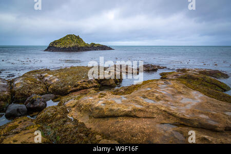 Luogo spettacolare a Murlough Bay presso la costa di Antrim Foto Stock