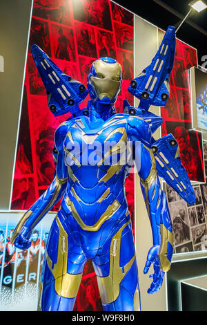 Salvataggio dei vendicatori armor replica nel Ani-Com & Games HK evento espositivo di Hong Kong.ACGHK è la piattaforma perfetta per le vendite e opportunità di business nella grande ondata di industria creativa & intrattenimento digitale lo sviluppo. Come il più famoso carnevale estivo in Hong Kong. Foto Stock