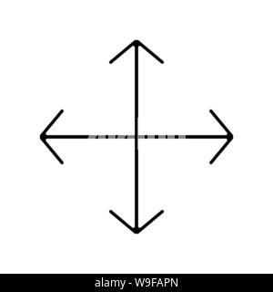 Circolare segno frecce icona sullo sfondo bianco EPS 10 Illustrazione Vettoriale