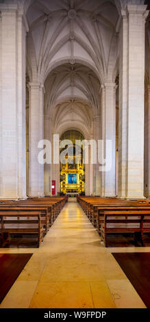 L'altare della Madonna della Cattedrale dell Immacolata Concezione a Leiria Foto Stock