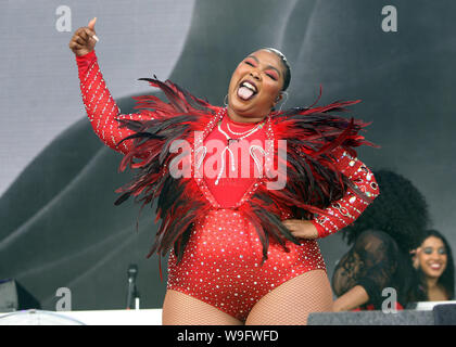 Giorno due immagini di Lovebox festival Festival a Gunnersbury Park a Londra il sabato 13 luglio 2019 (foto di Ian Bines/WENN) dotata di: lizzo dove: Londra, Regno Unito quando: 13 lug 2019 Credit: WENN.com Foto Stock