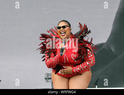 Giorno due immagini di Lovebox festival Festival a Gunnersbury Park a Londra il sabato 13 luglio 2019 (foto di Ian Bines/WENN) dotata di: lizzo dove: Londra, Regno Unito quando: 13 lug 2019 Credit: WENN.com Foto Stock