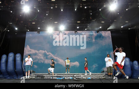Giorno due immagini di Lovebox festival Festival a Gunnersbury Park a Londra il sabato 13 luglio 2019 (foto di Ian Bines/WENN) dotata di: brockhampton dove: Londra, Regno Unito quando: 13 lug 2019 Credit: WENN.com Foto Stock