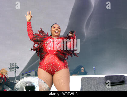 Giorno due immagini di Lovebox festival Festival a Gunnersbury Park a Londra il sabato 13 luglio 2019 (foto di Ian Bines/WENN) dotata di: lizzo dove: Londra, Regno Unito quando: 13 lug 2019 Credit: WENN.com Foto Stock