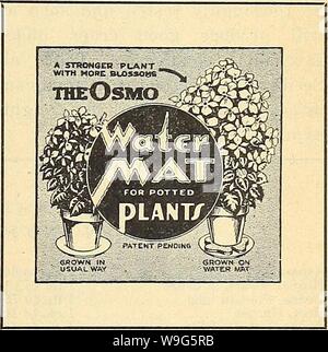 Immagine di archivio da pagina 118 di Currie del giardino della 63annuale rd. Currie del giardino : annuale 63rd anno primavera 1938 curriesgardenann19curr 4 Anno: 1938 ( scuotere la meraviglia della polvere sul terreno alla base di alberi, arbusti, aiuole, ecc. Mantiene i cani e i gatti di distanza. Un innocuo pow- der pronto per l'uso. ISc un pacchetto. Settori manifatturiero"ctuied da MELL-NOR, Ft. Wayne, Ind. mtatimVuM OSMO ACQUA-MAT è venduto in combinazione con una verde enam- eled piattino. Ogni combinazione è di cellophane wi'apped. 1 M.S.-piccole dimensioni, SVa. -$ .35 2 M.S.-di medie dimensioni, 4,5 in. .40 3 M.S.-di grandi dimensioni, 6 in .50 4 M.S.-Extra large, 10 in.   1,25 OSMO ACQUA Foto Stock