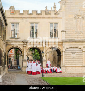 Peterhouse Cappella e coro, Cambridge Foto Stock