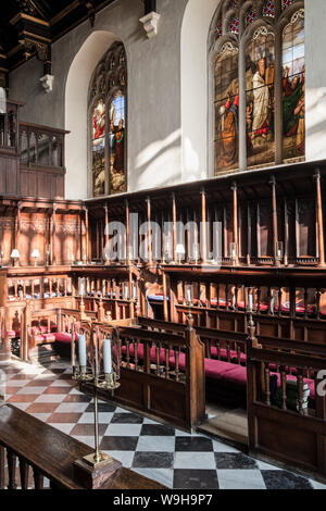 Interno Della Peterhouse Chapel, Cambridge Foto Stock