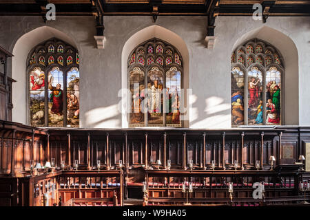 Interno Della Peterhouse Chapel, Cambridge Foto Stock