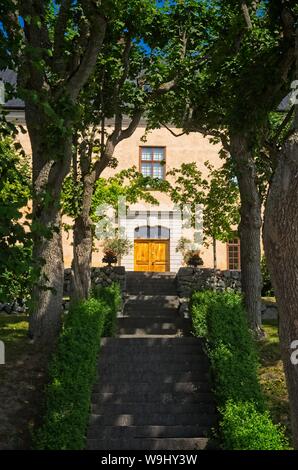 Mare ingresso al castello di Grönsöö. Foto Stock