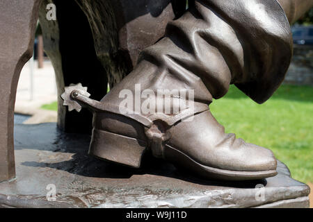 Falstaff statua dettaglio, Gower Memorial, Stratford-upon-Avon, Warwickshire, Regno Unito Foto Stock