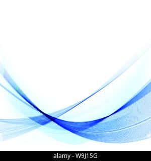 Abstract onda blu sullo sfondo Illustrazione Vettoriale