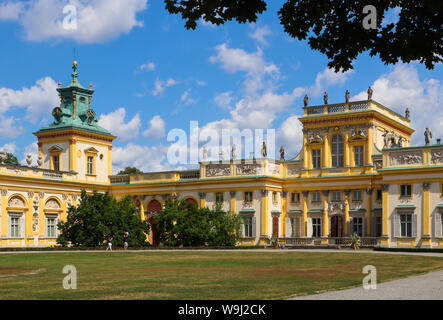 Royal Wilanow Palace di Varsavia. Residenza di re Giovanni III Sobieski Foto Stock