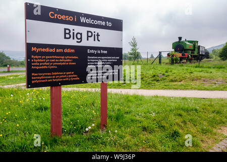 Big Pit National Coal Museum, Blaenavon, Lancaster, South Wales, GB, Regno Unito Foto Stock