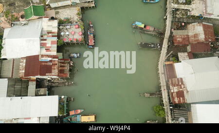 Vista drone di Pulau Ketam , Malaysia Foto Stock