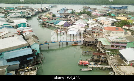 Vista drone di Pulau Ketam , Malaysia Foto Stock