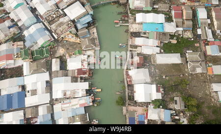 Vista drone di Pulau Ketam , Malaysia Foto Stock